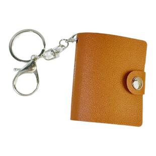 情侣钥匙扣挂件照片diy定制迷你2寸皮面小相册证件照收纳随身礼物