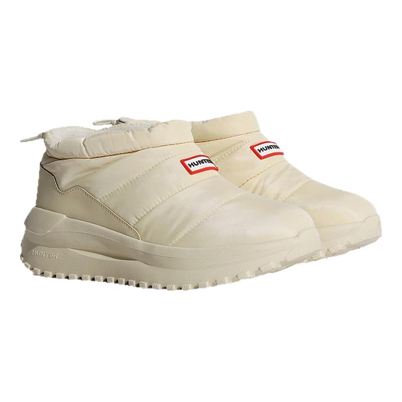 HUNTER男女同款Puffed冬季短靴情侣款户外厚底保暖休闲雪地靴
