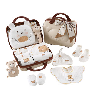 初生婴儿衣服礼盒套装新生儿秋冬款服装刚出生满月宝宝的见面礼物