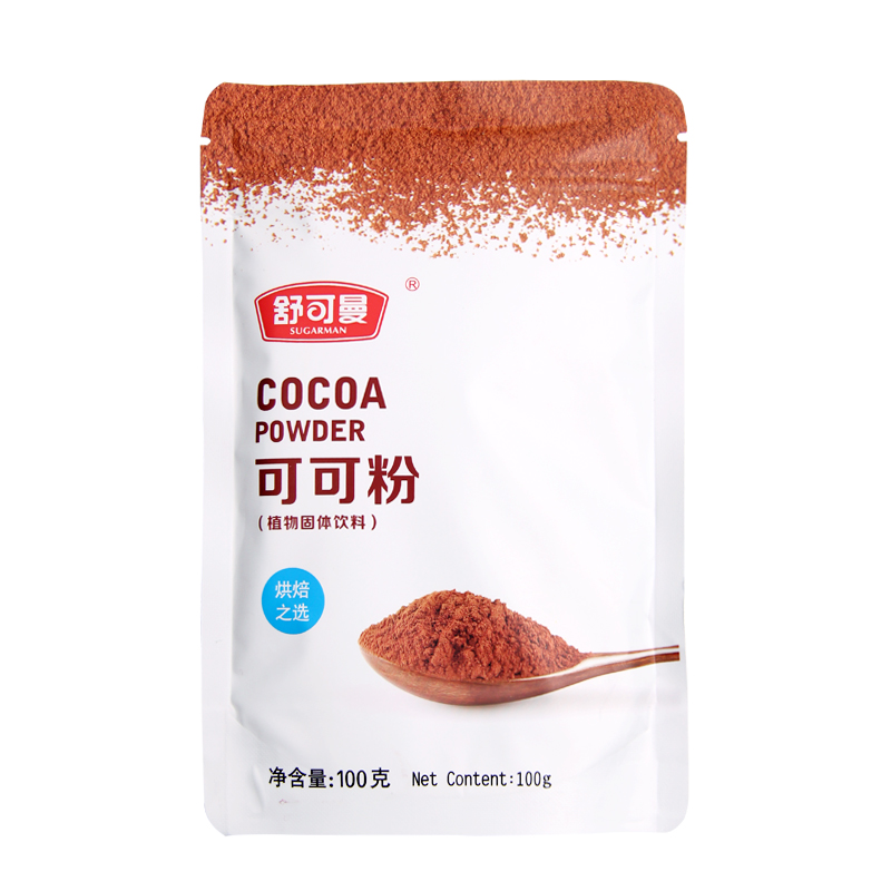 舒可曼防潮可可粉巧克力粉抹茶粉家用提拉米苏烘焙专用装饰原材料