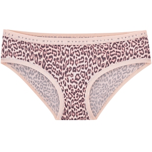 3件129|商场同款MYBODY新款内裤女士莫代尔舒适印花中低腰三角裤