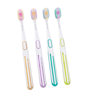 牙刷热销榜第一名高档万根毛成人家用水晶刷柄超细超软牙刷家庭装