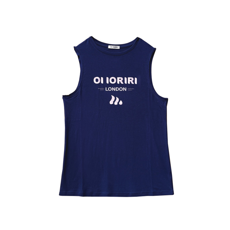 OIIORIRI天丝羊毛字母背心