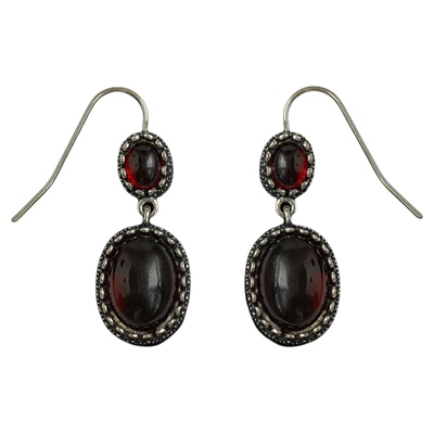 Vintage古着复古红色耳环