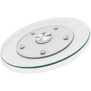 餐桌转盘钢化玻璃圆桌转盘底座饭桌餐桌玻璃转盘圆桌钢化玻璃家用