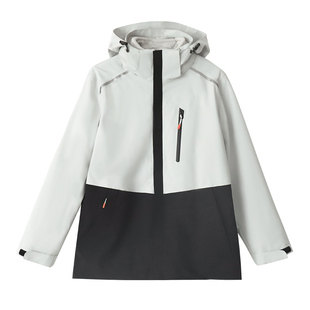 八度丘冲锋衣男士秋冬三合一可拆卸外套女加绒户外防风水登山服装