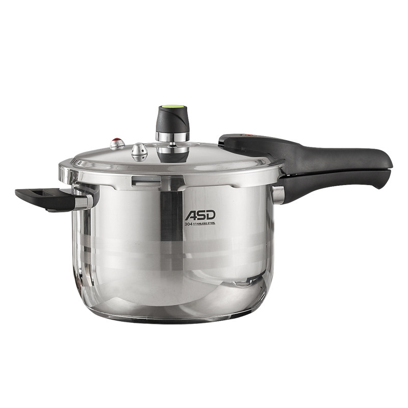 爱仕达官方旗舰店高压锅304不锈钢家用电磁炉燃气通用防爆压力锅