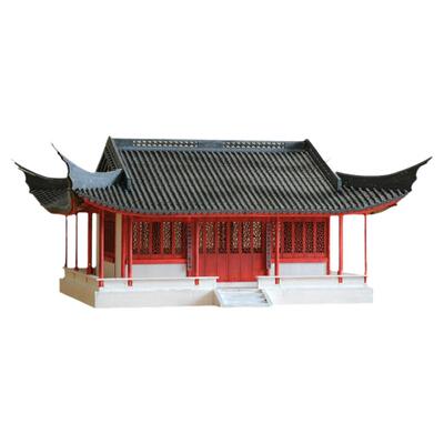 中式古建筑亭子模型材料diy