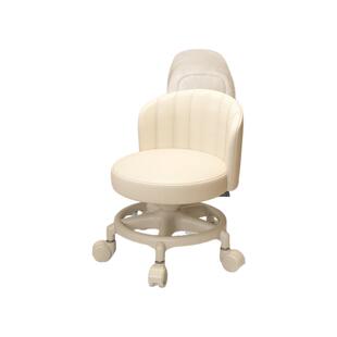 万向轮小凳子家用滑轮矮凳带娃神器儿童靠背椅子客厅圆凳软包板凳