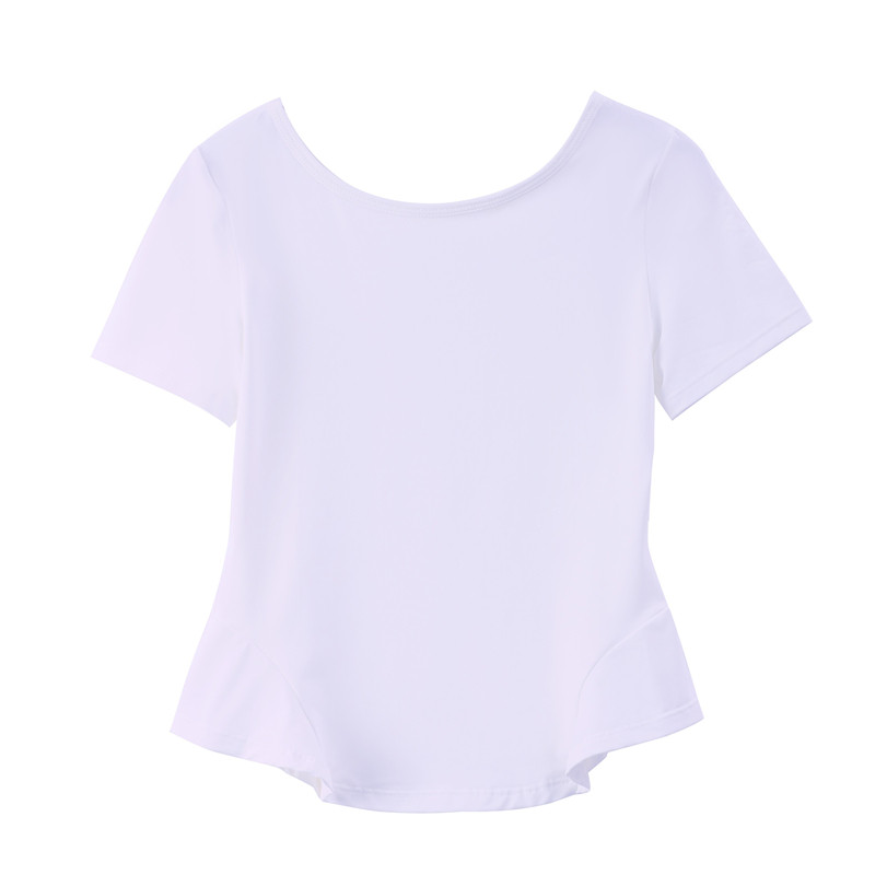 舞蹈服儿童女夏季短袖芭蕾舞练功服上衣分体套装中国舞拉丁舞服装