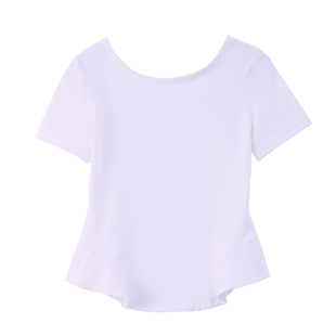 舞蹈服儿童女夏季短袖芭蕾舞练功服上衣分体套装中国舞拉丁舞服装
