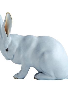 【运费险】黄铜兔子摆件