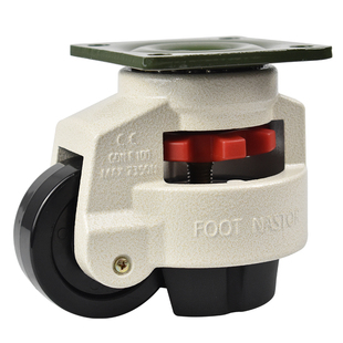 福马轮40FS60F80F100F120FS水平调节支撑脚轮脚轮万向轮黑金银色