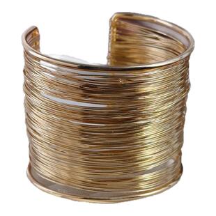 金色手臂环配饰臂钏开口手镯2025新款欧美夸张手环上臂手腕饰品女