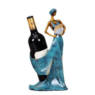 红酒架摆件 酒柜装饰品摆件家用欧式创意酒架酒瓶架现代简约客厅