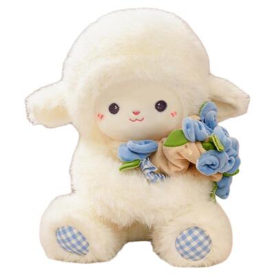 情人节礼物玫瑰小羊玩偶娃娃女生