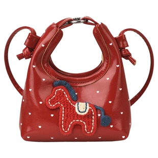 可爱小马儿童包包新年压岁钱拜年红包小女孩配饰斜挎包女童手提包