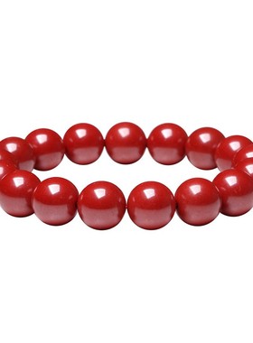 天然朱砂紫金砂手链转运珠