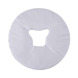 按摩店一次性洞巾趴巾美容床蝶形枕头垫巾加厚无纺布床头推拿孔巾