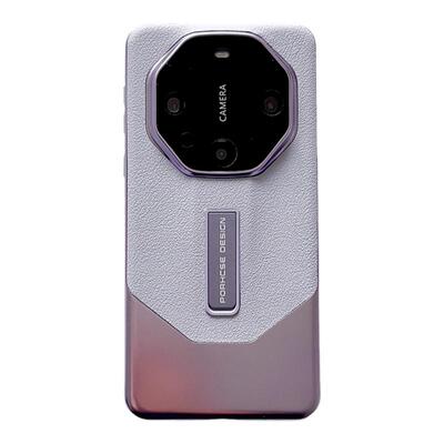 适用华为mate60pro+手机壳情侣新款支架秒变非凡大师mate40proRS保时捷皮质金属电镀mate50全包镜头膜防摔女