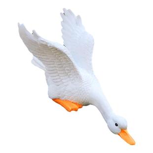 户外庭院假山鱼池边装饰鸭子摆件流水池水景鱼缸造景树脂雕塑景观