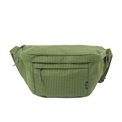 轻便多功能胸包男大容量格子耐磨单肩包户外旅行通勤运动斜挎包女