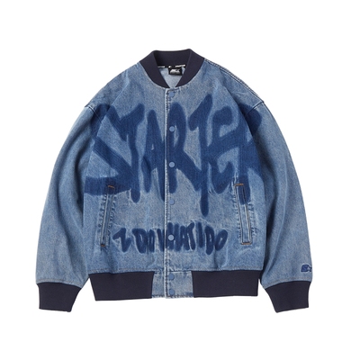 男女同款Starter棒球牛仔外套