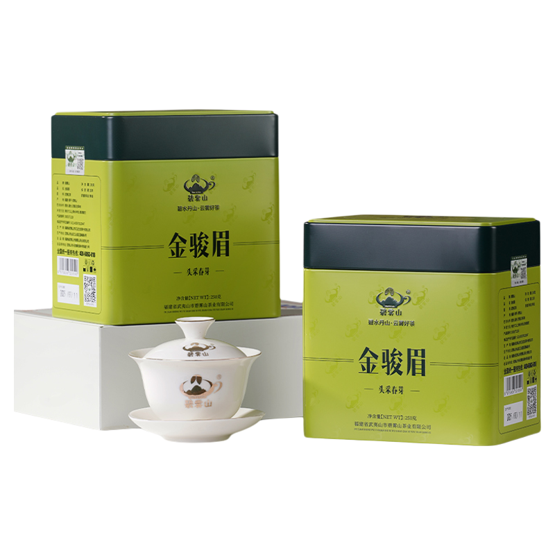 碧雾山|十茶十美系列|春芽金骏眉|武夷红茶黄芽蜜香散罐装500g