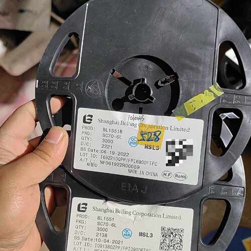 议价BL1551B、BL1551芯片，SC70-6L封装，原装压维修