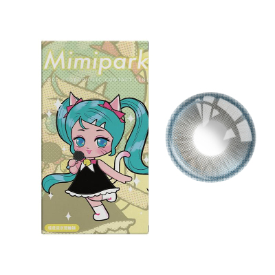MIMIPARK美瞳半年抛海女法则大小直径自然混血彩色隐形眼镜1副