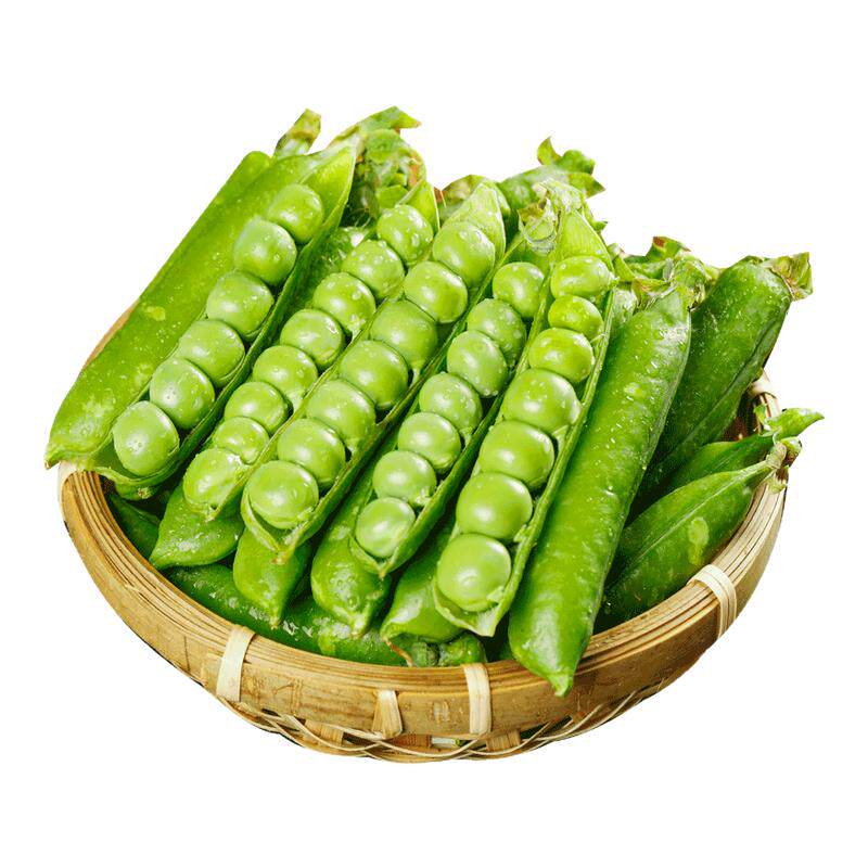 新鲜豌豆现摘带壳高山青豆角粒云南应当季农家蔬菜甜豆荚整箱包邮