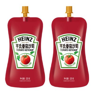 亨氏番茄沙司家用小袋意面西红柿沙拉薯条手抓饼酱挤挤装120/320g