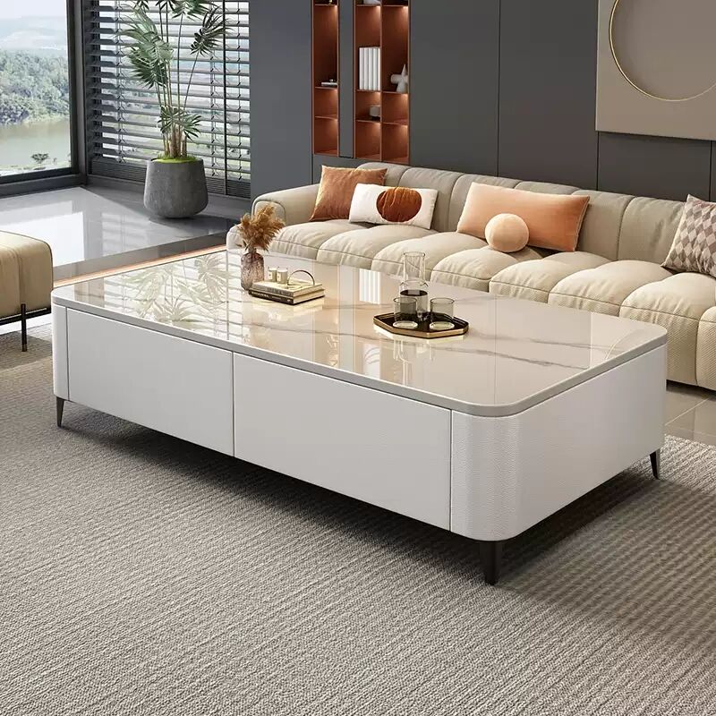 茶几岩板2025新款客厅家用小户型轻奢高级现代简约落地电视柜组合