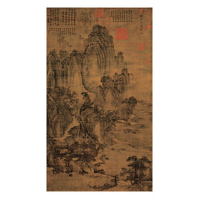 风景画高清微喷玄关客厅装饰画