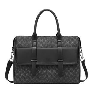 马克华菲手提包男商务公文包大容量单肩斜挎包时尚百搭出差旅行包