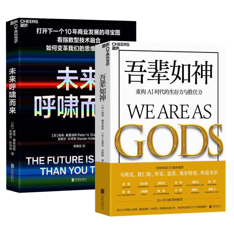 2册造神之后罗伯特赖特/吾辈如神重构AI时代的生存力与胜任力马斯克黄仁勋盖茨推荐的书人工智能未来预言看清未来五年技术发展