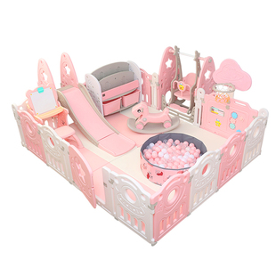 儿童游戏围栏宝宝室内家用爬行垫防护栏婴儿地上学步安全栅栏乐园