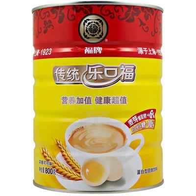 上海福牌福养生传统乐口福麦乳精800g80后怀旧记忆零食浓香可可味