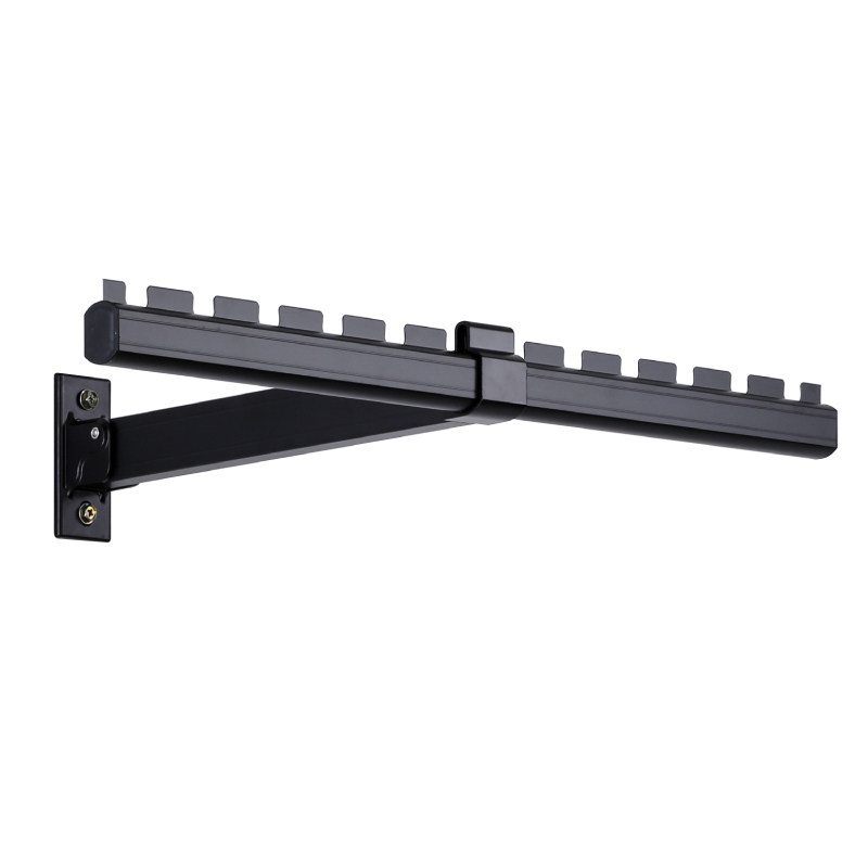 折叠晾衣架飘窗外阳台单臂墙上晾衣杆侧装晾衣神器打孔固定隐形小