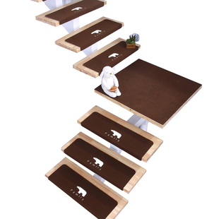 楼梯垫免胶自粘实木楼梯踏步垫子防滑垫家用地毯脚垫宿舍夜光地垫