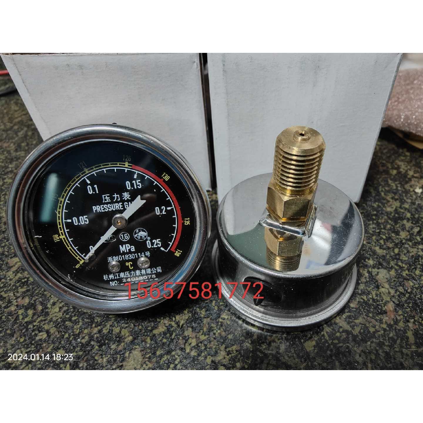滨江澄医高压灭菌器28HD消毒锅配件Y50Z杭州江南压力表00.250.4
