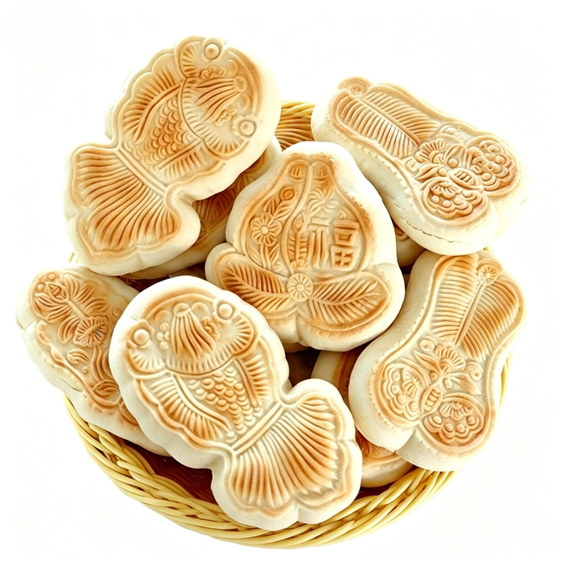 山东巧饼手工卡子怀旧零食哏啾啾