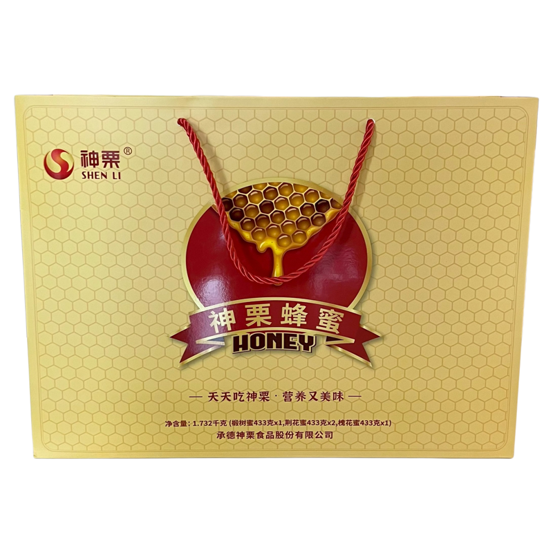 神栗蜂蜜礼盒1.732kg年货送礼