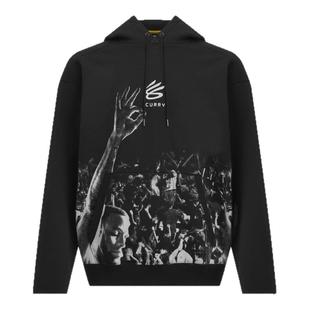 安德玛官方UA秋冬库里CURRY男子抓绒篮球运动连帽卫衣6012751