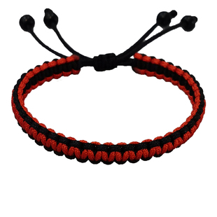 黑红双色头发青丝自编制一缕青丝手绳手链情侣送男友手工DIY材料