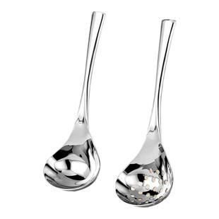 古臻匠304不锈钢汤勺汤匙火锅加长勺子高颜值家用漏勺厨房调羹316