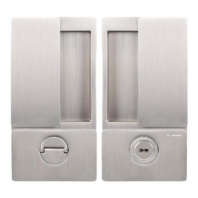 房门锁磁吸内嵌平面移门锁极简