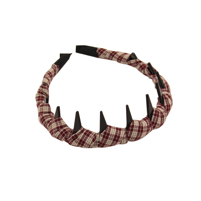 韩系新款格子发箍女洗脸压发头箍