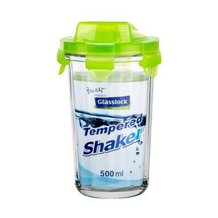 Glasslock韩国进口带盖玻璃水杯耐高温泡花茶微波炉热牛奶杯子