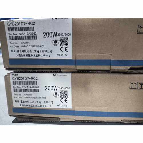 富士伺服电机GYB201D7RC2200W套装全新原装，议价商品